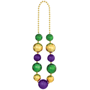 Image de WEARABLES - Mardi Gras Jumbo Bead Necklace