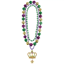 Picture of WEARABLES - Mardi Gras Layered Deluxe Crown Pendant Necklace
