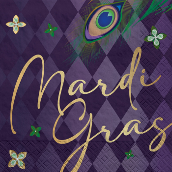 Image de TABLEWARE - Mardi Gras Masquerade Luncheon Napkins