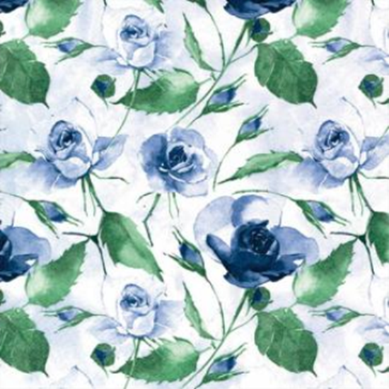Image sur Blue Floral- LUNCHEON NAPKINS