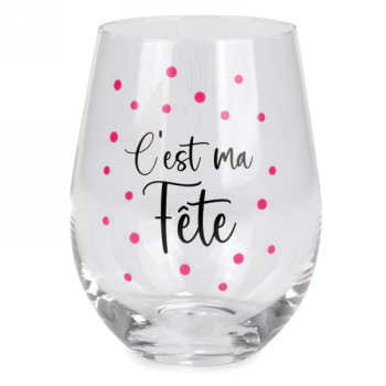 Image de GIFTLINE - Stemless Wine Glass - C'est Ma Fete