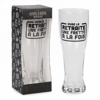 Picture of GIFTLINE - Beer glass - vivre la retraite...