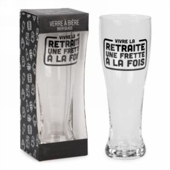 Image de GIFTLINE - Beer glass - vivre la retraite...