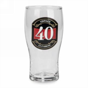 Image de 40 Beer Glass - Vintage 40 - French