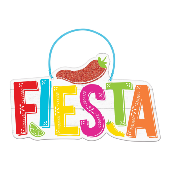 Image de Fiesta Glitter Hanging Sign