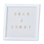Picture of DECOR - White Peg Board w Gold letters