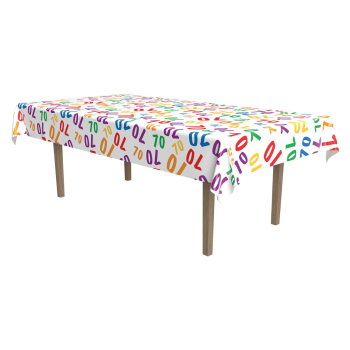 Image de 70th MULTI PLASTIC TABLECOVER