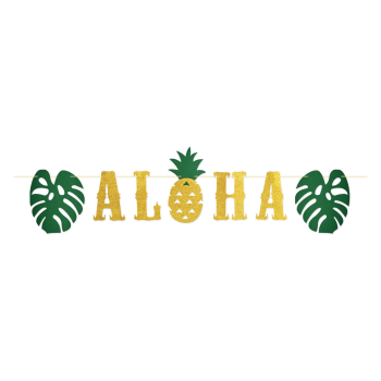 Image de DECOR - GLITTER ALOHA STREAMER BANNER