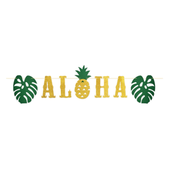 Image sur DECOR - GLITTER ALOHA STREAMER BANNER