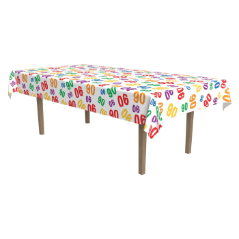 Image de 90th MULTI PLASTIC TABLECOVER