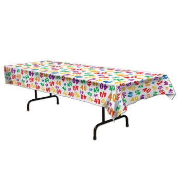 Image de 40th MULTI PLASTIC TABLECOVER