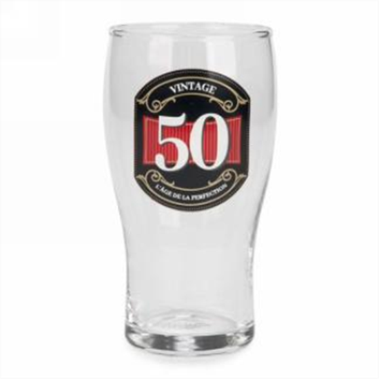Image sur 50 Beer Glass - Vintage 50 - French