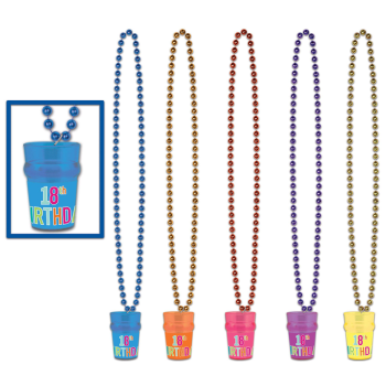 Image de 18th - BIRTHDAY BEADS w/ SHOT GLASS