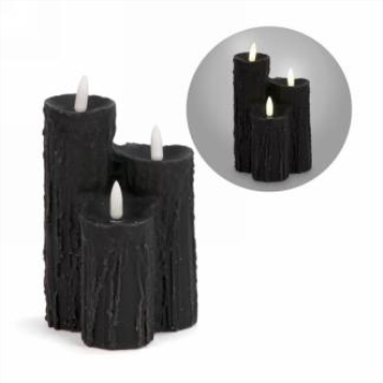 Image de DECOR - BLACK 3 LEVEL LED CANDLE