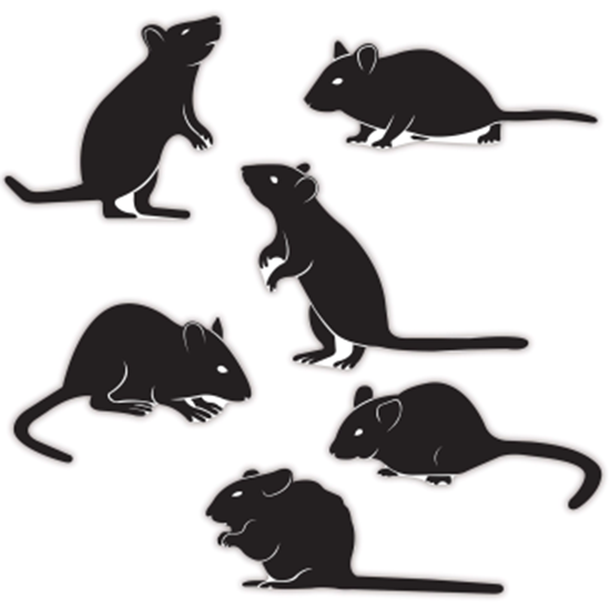 Image sur DECOR - Mice Silhouettes