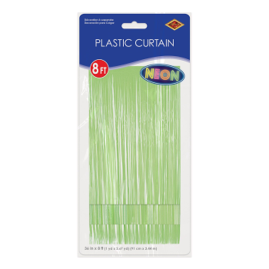 Picture of DECOR - 1PLY FRINGE CURTAIN - NEON LIME 