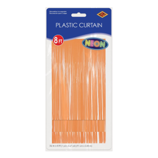 Picture of DECOR - 1PLY FRINGE CURTAIN - NEON ORANGE