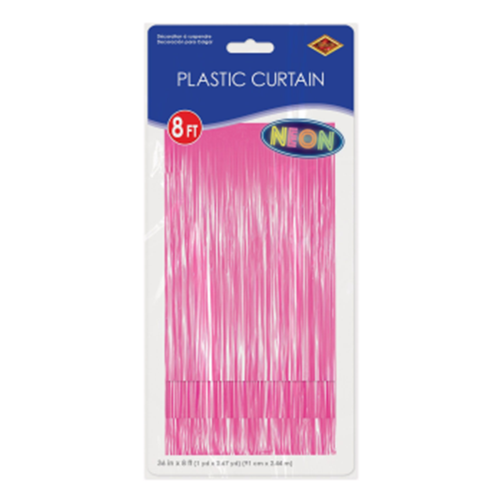 Image sur DECOR - 1PLY FRINGE CURTAIN - NEON PINK