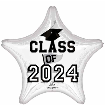 Image de 18'' FOIL - CLASS "2024" WHITE STAR