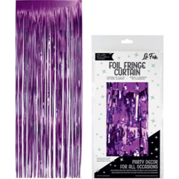 Image de DECOR - FOIL CURTAIN 3'x8' - PURPLE