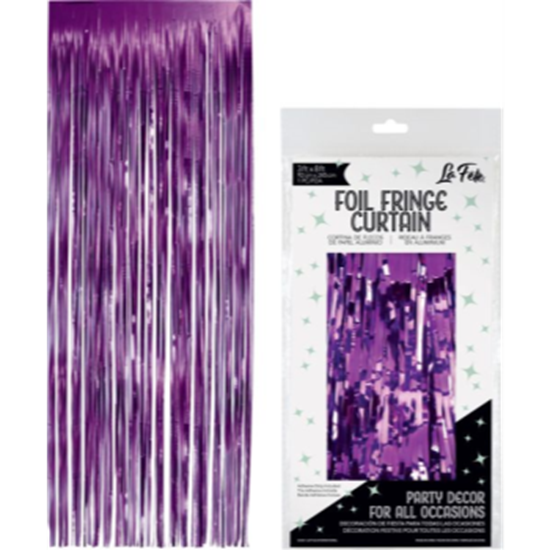 Image sur DECOR - FOIL CURTAIN 3'x8' - PURPLE