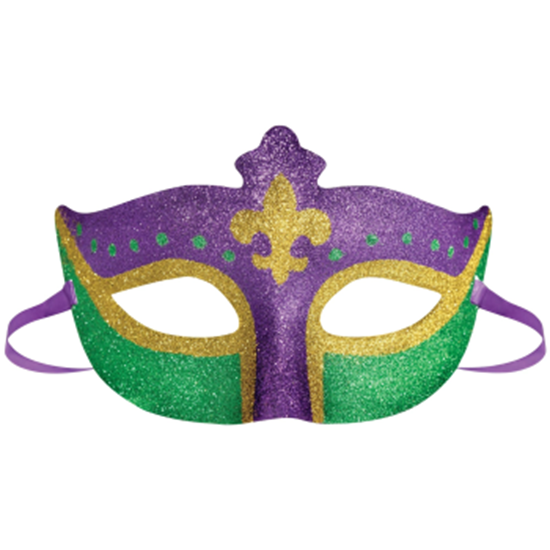 Image sur WEARABLES - Mardi Gras Mask Fleur De Lis
