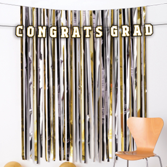 Image sur DECOR - Congrats Grad Fringe Backdrop Set