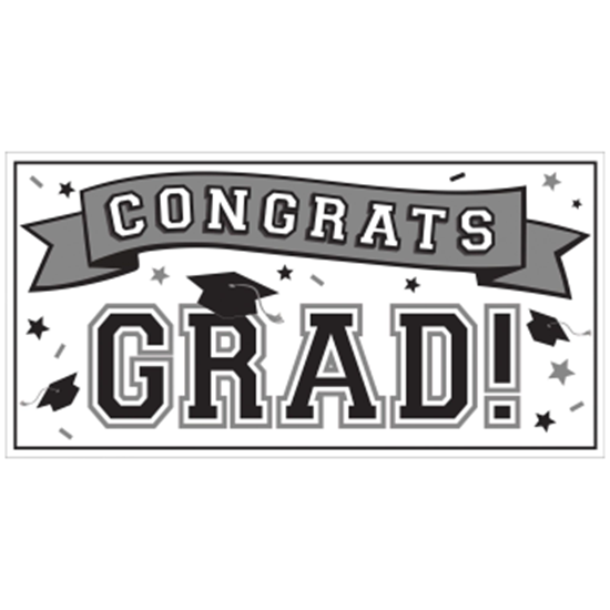 Image sur DECOR - Grad Large Horizontal Banner - White