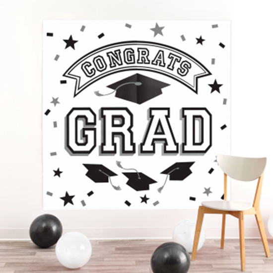 Picture of DECOR - Grad Backdrop - White