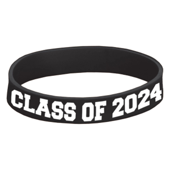 Image sur WEARABLES - Grad Class of 2024 Rubber Bracelet