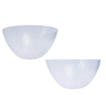 Picture of SERVING WARE - CLEAR HAMMER DESIGN SALAD BOWL