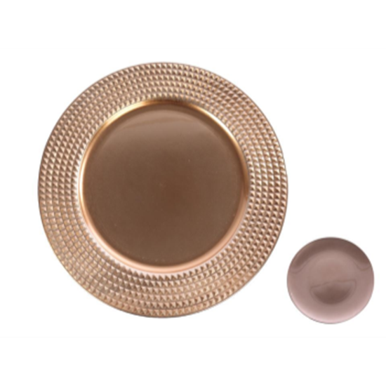 Image sur CHARGER PLATE - ROSE GOLD