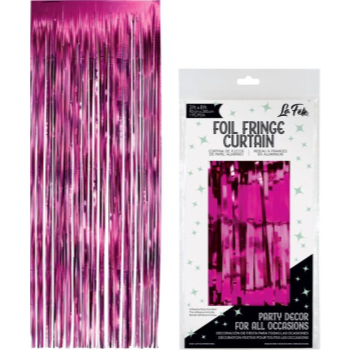 Image de DECOR - FOIL CURTAIN 3'x8' - FUCHSIA