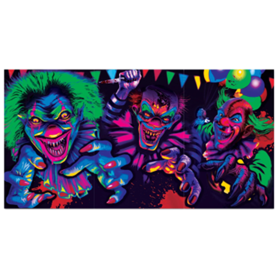 Image sur DECOR - Creepy Carnival Horizontal Banner - Blacklight