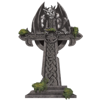 Picture of TOMBSTONE - 22" Mossy Cross