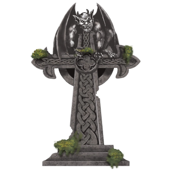 Image de TOMBSTONE - 22" Mossy Cross