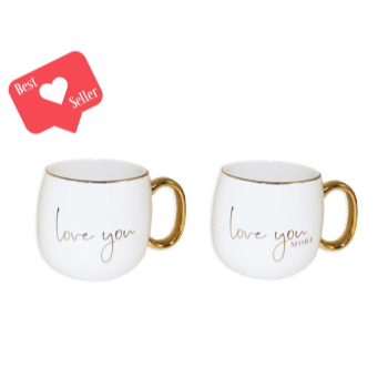 Image de CERAMIC - 2PC WEDDING MUG SET