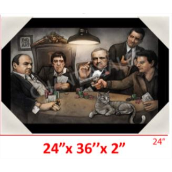 Image de FRAMED ART - GODFATHER POKER