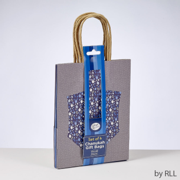 Picture of DECOR - Set of 4 Chanukah Kraft Gift Bags