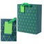 Image de MATTE GIFT BAG - TEAL GEO - LARGE