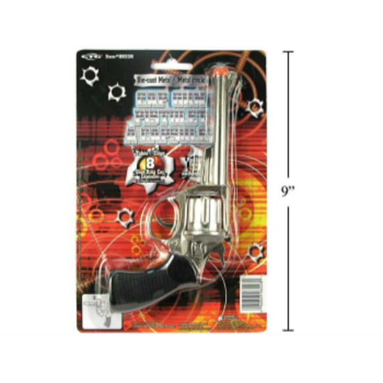 Image sur GUN - LONG 8 SHOT CAP GUN - NICKLE