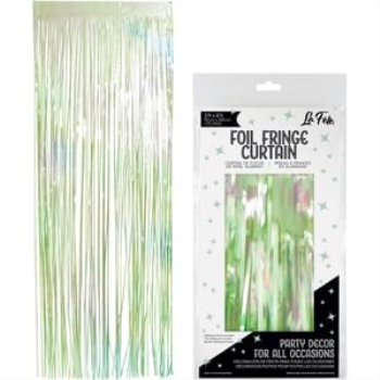 Picture of DECOR - FOIL CURTAIN 3'x8' - IRIDESCENT GREEN