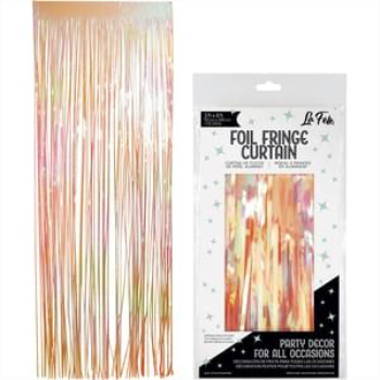 Picture of DECOR - FOIL CURTAIN 3'x8' - IRIDESCENT ORANGE