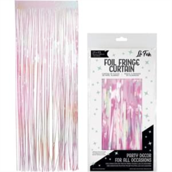 Image sur DECOR - FOIL CURTAIN 3'x8' - IRIDESCENT PINK