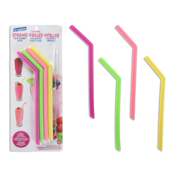 Image de TABLEWARE - NEON SILICONE SMOOTHIE DRINK STRAW