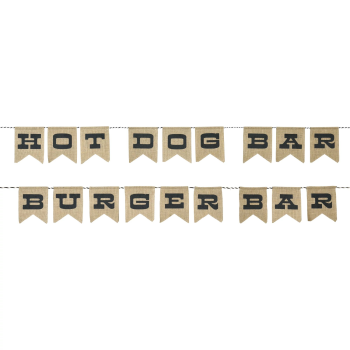 Image de DECOR - BBQUE Reversible Burger/Hot Dog Bar Banner