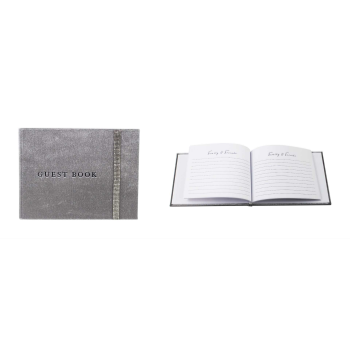 Image de GUEST BOOK - GREY VELVET