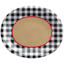 Image de TABLEWARE - BBQUE Black Gingham 12" Oval Papers