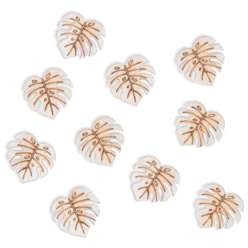Image de DECOR - Summer Palm Leaf Wood Table Scatters