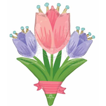 Image de SPRING CHEER TULIPS SHAPE 38"